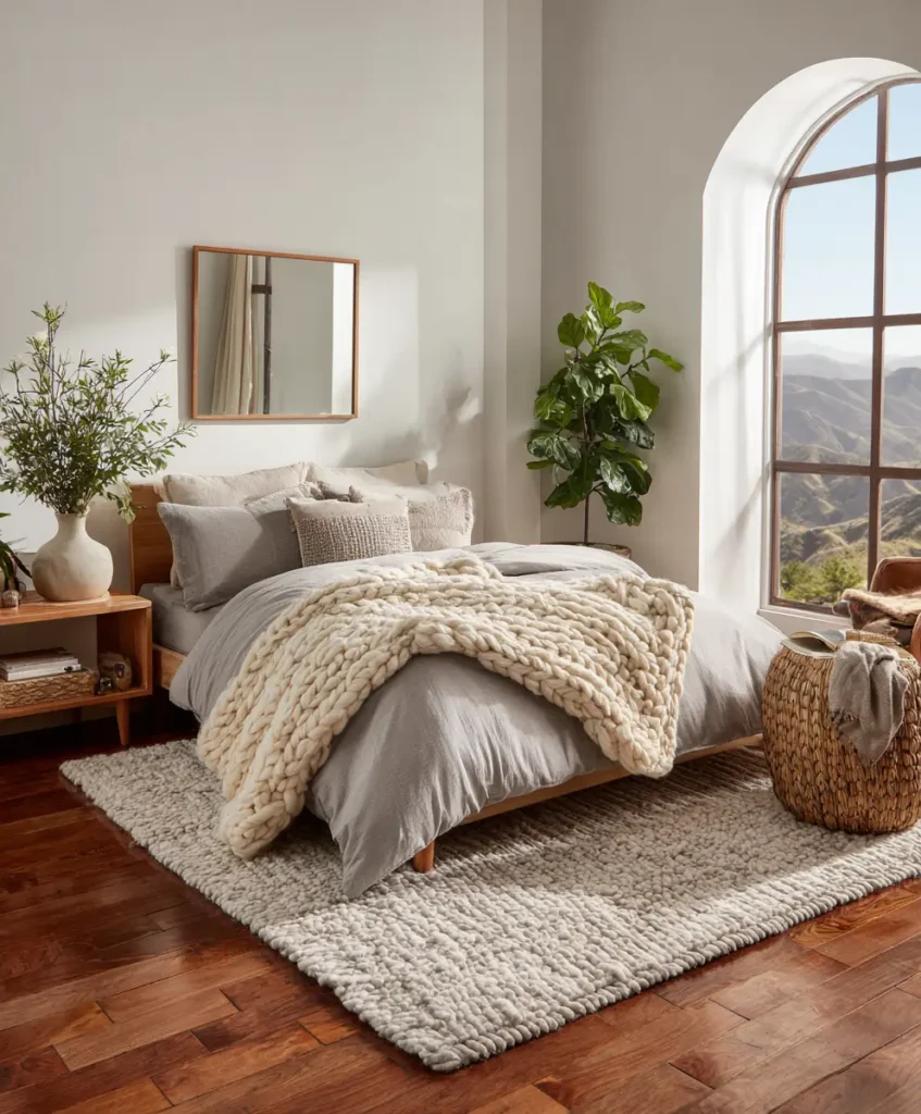 Anchor the Room with a Soft Area Rug