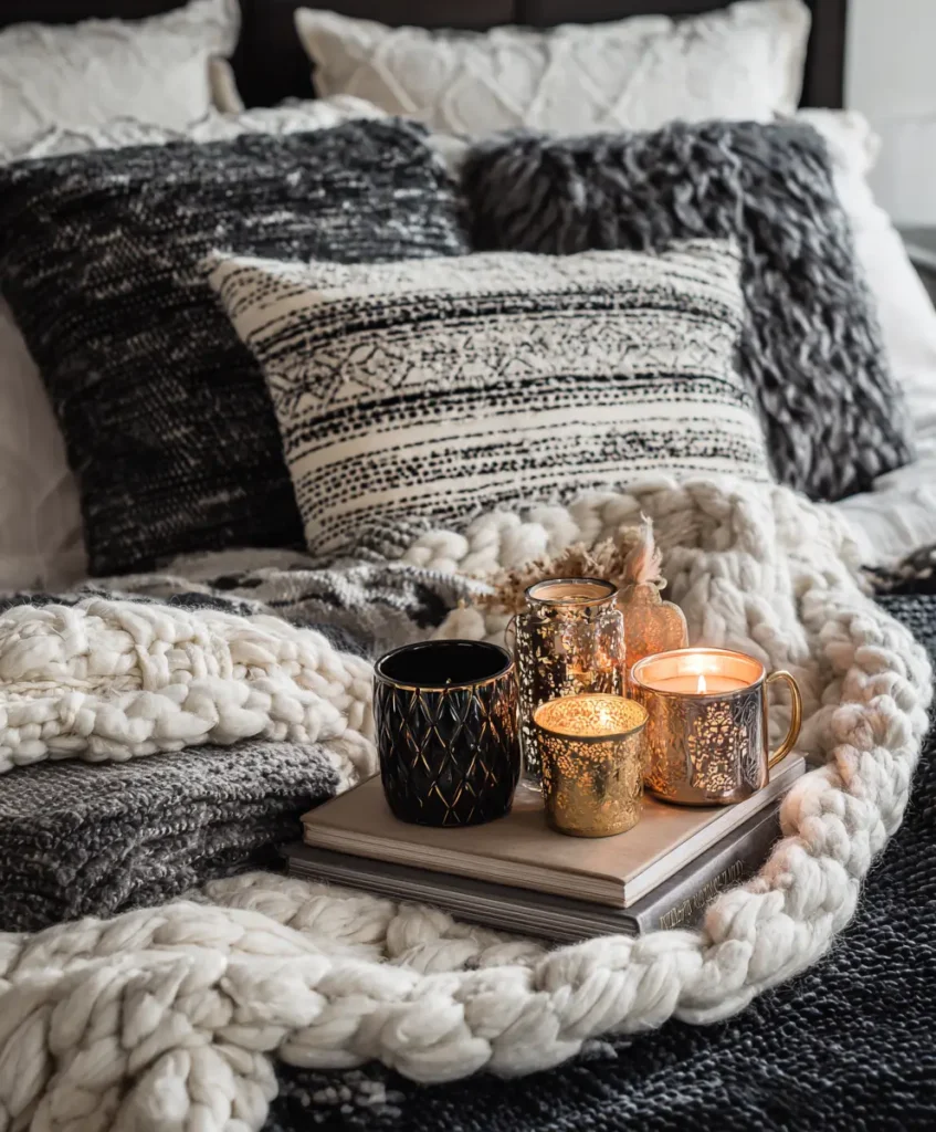 Add Layers of Blankets and Throws