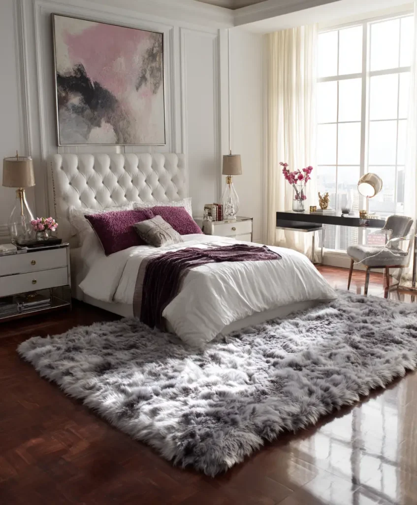 Add a Statement Rug for Comfort