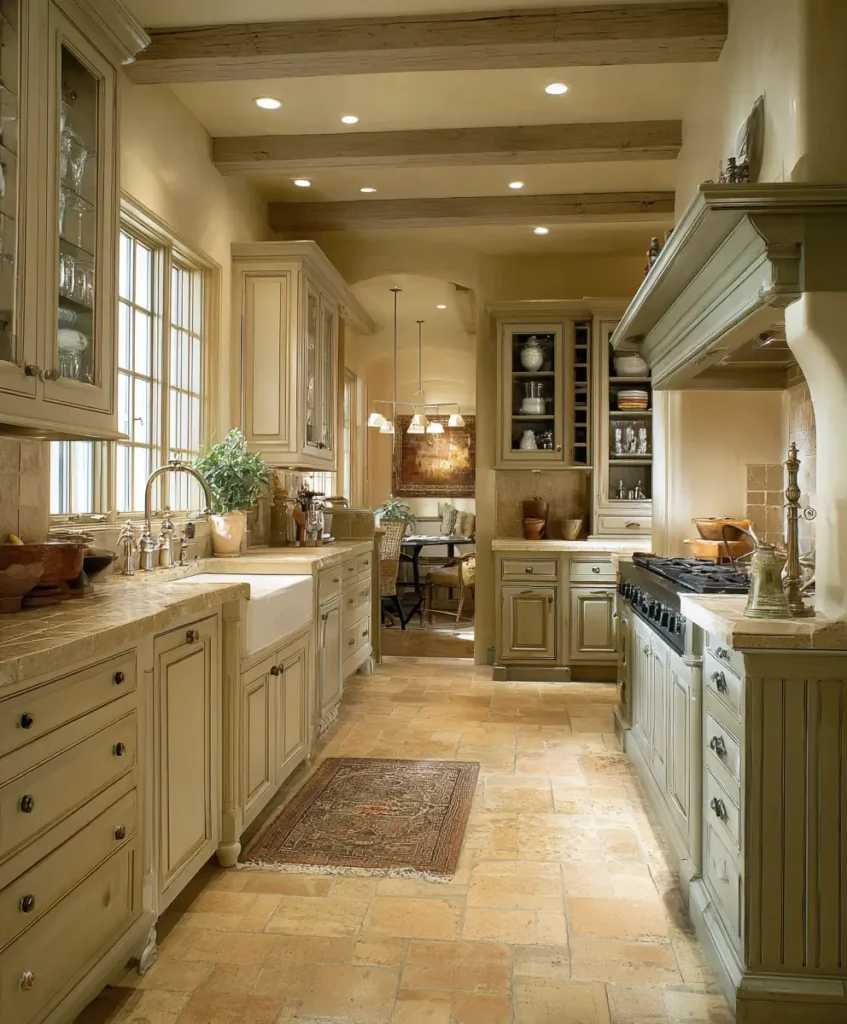 Beige and Soft Green