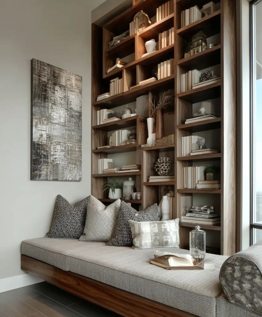 Built-In Shelving as an Accent