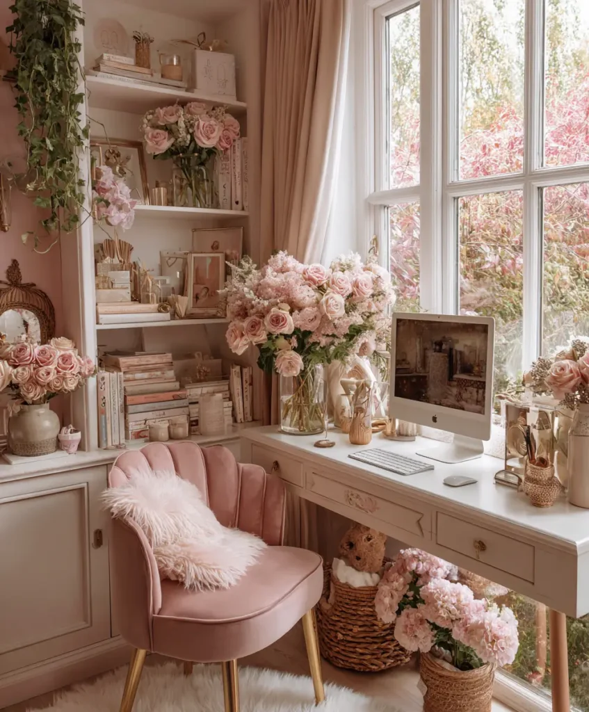 Cozy Cottagecore Office