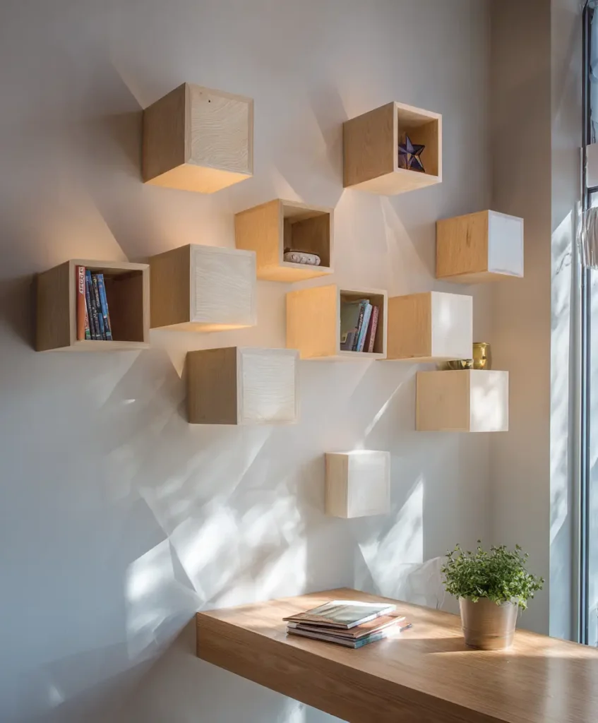 Floating Cubes for Geometric Interest