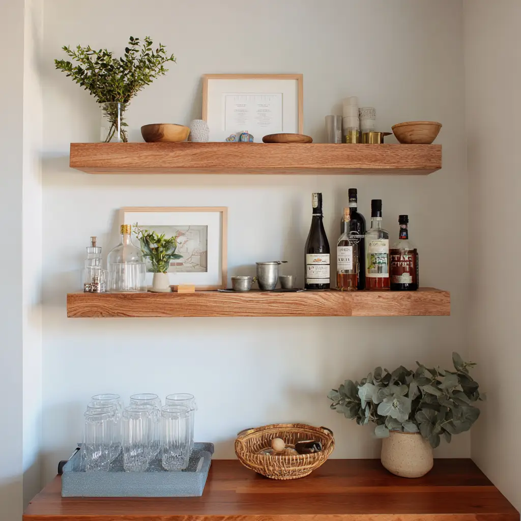Floating Shelves Without Drilling