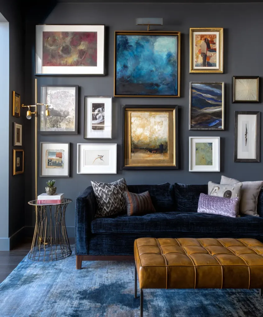 Gallery Wall with Curated Art
