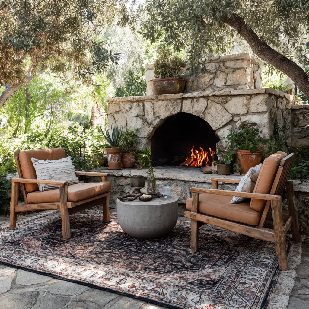 Incorporate a Rug (Yes, Outside!)