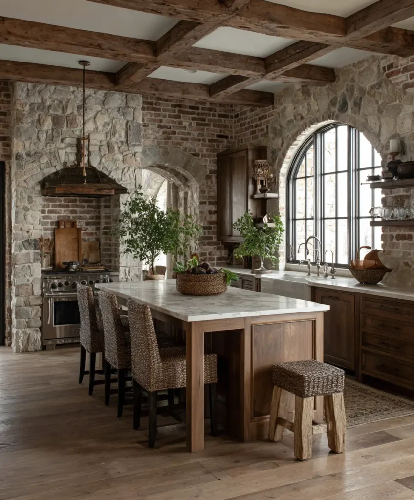 Integrate Natural Stone or Brick