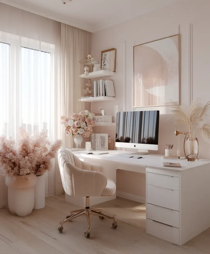 Minimalist White with Feminine Textures