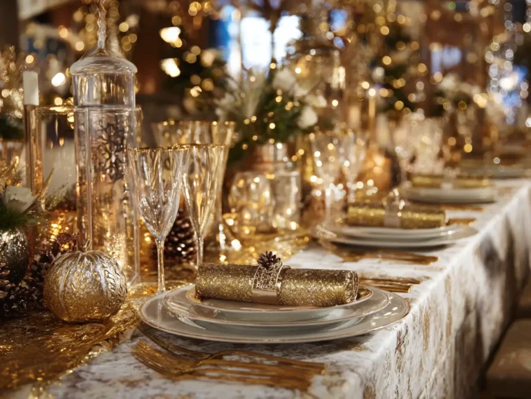 New Year Party Table Decor Ideas