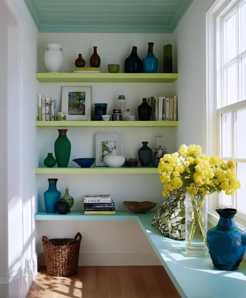 Painted Shelving and Nooks