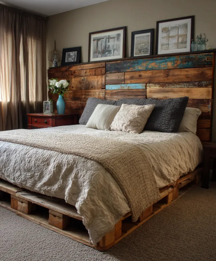 Pallet Wood Headboard