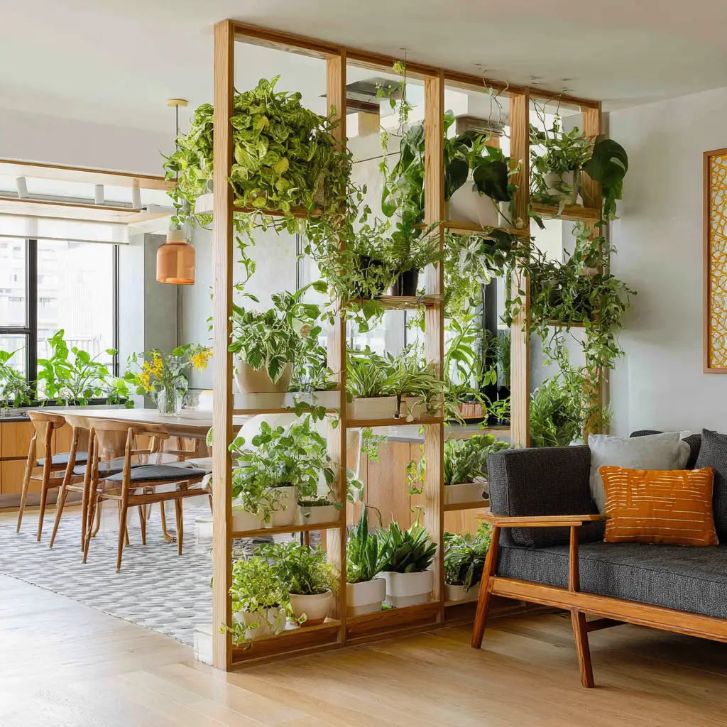 Plants as Decor & Space Dividers