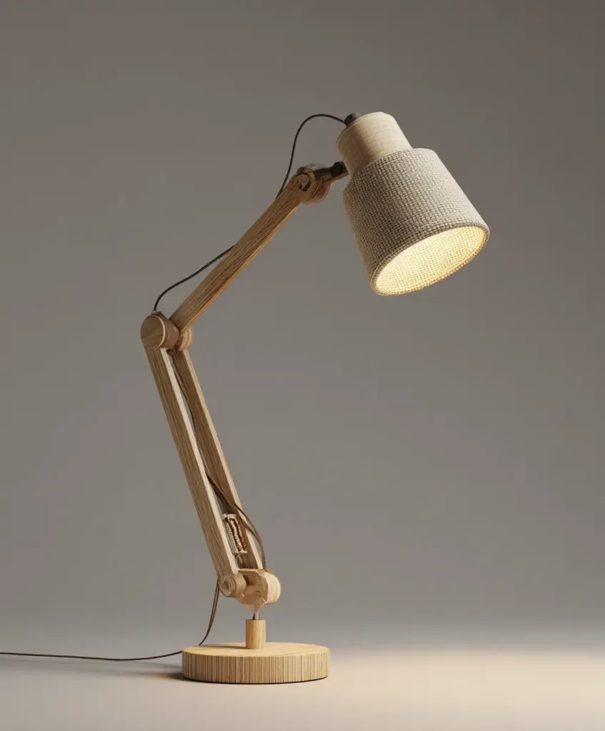 Scandinavian Wooden Lamp