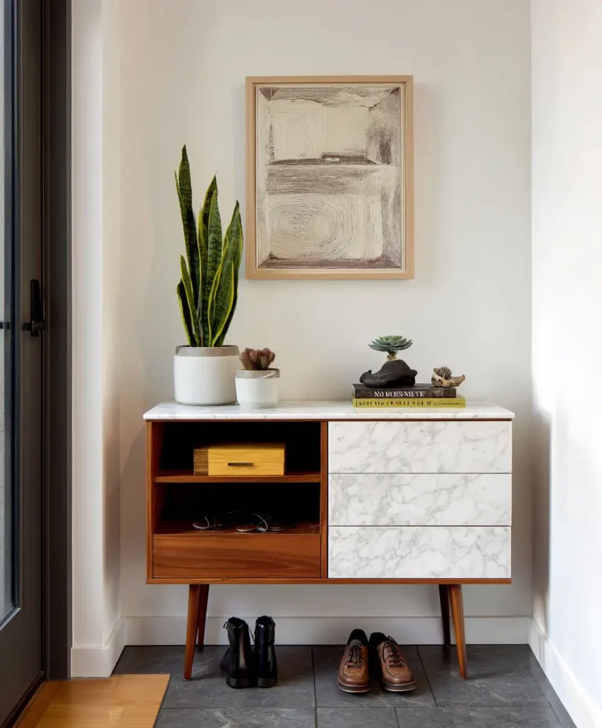 Slim Entryway Consoles with Hidden Drawers