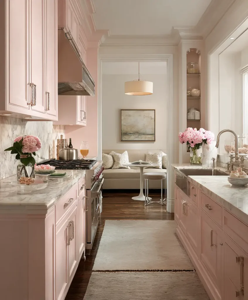 Soft Blush and Ivory