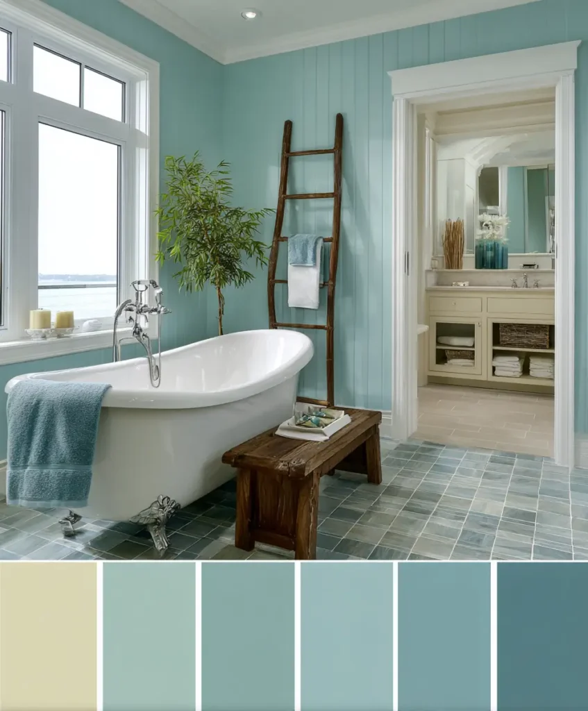 Soft Teal and Sand
