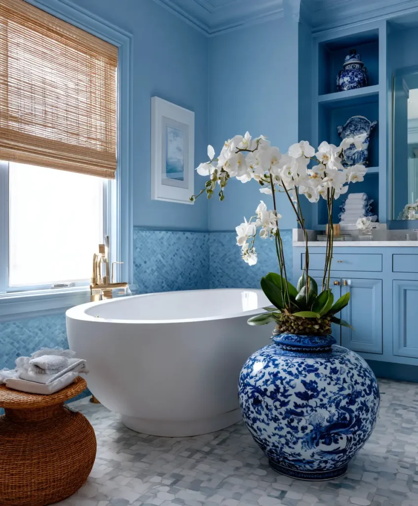 Spa-Inspired Blue and White