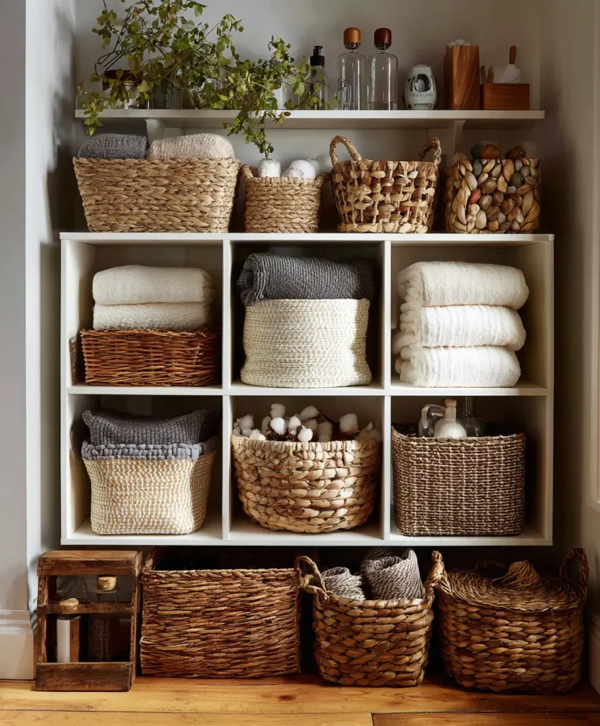 Stylish Baskets and Bins for Open Storage