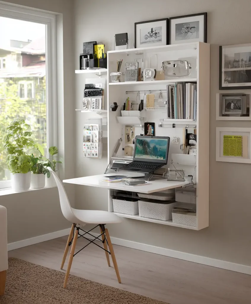 Wall-Mounted Desks for Compact Offices