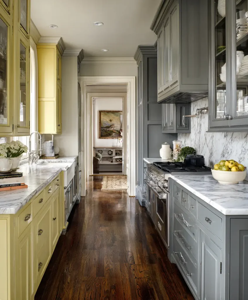 Warm Gray and Pale Yellow