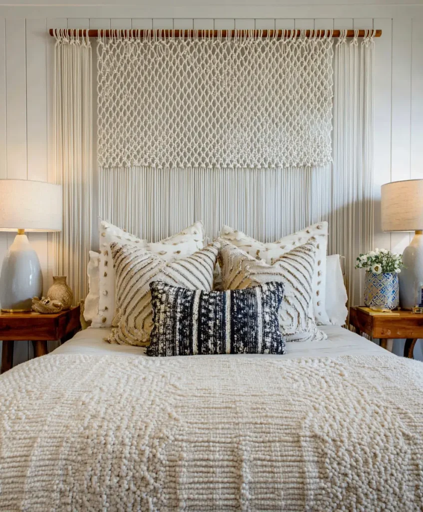 Woven Rope or Macrame Headboard