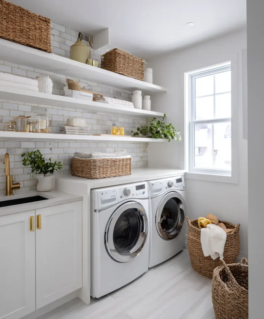 Add Floating Shelves Above Appliances