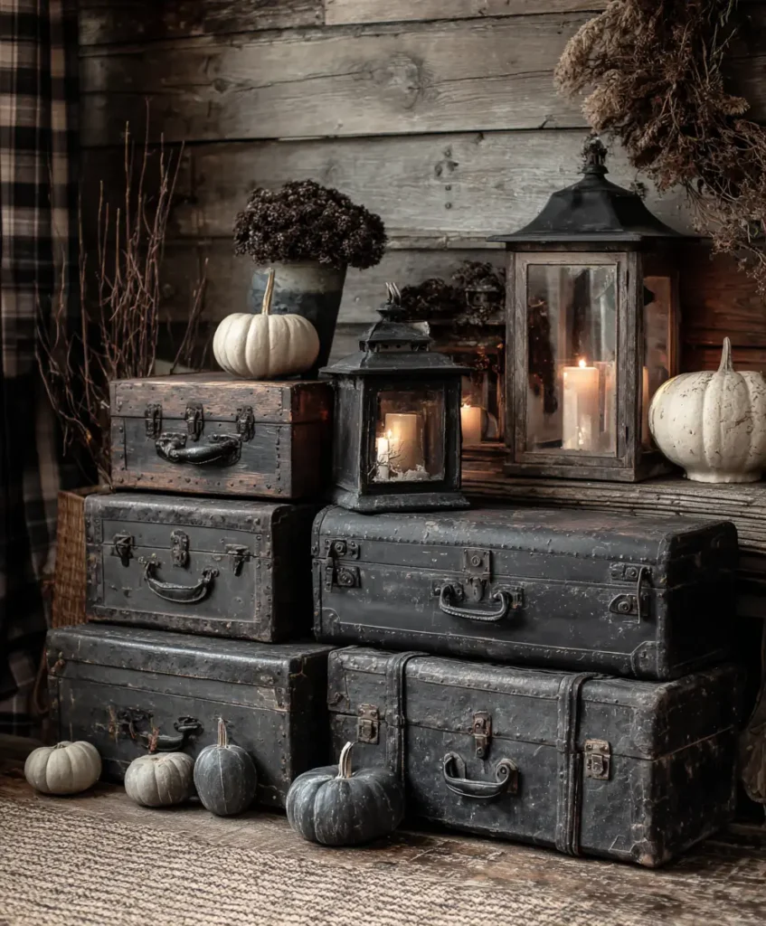 Antique Trunks as Decor Displays