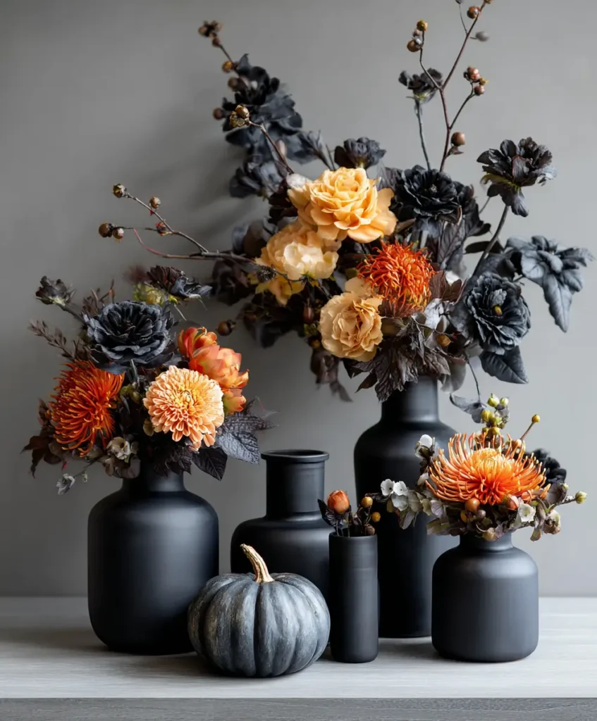 Black Floral Arrangements