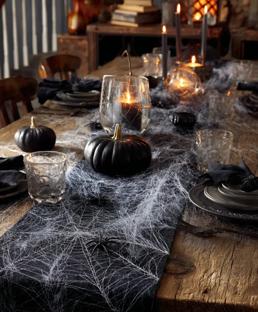 Chic Spiderweb Table Runners