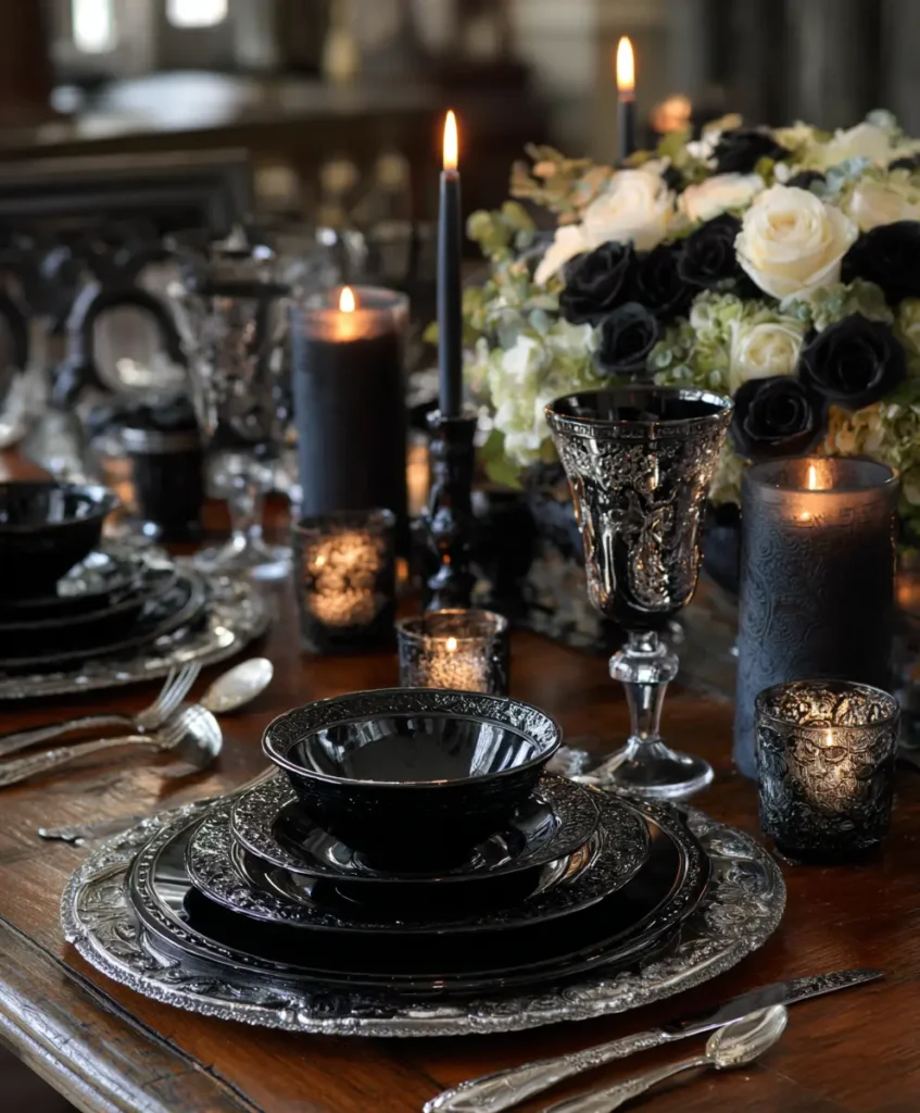 Dramatic Black Dinnerware