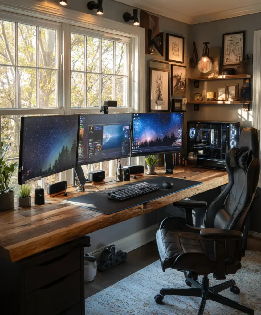 Dual-Monitor Setup with Style