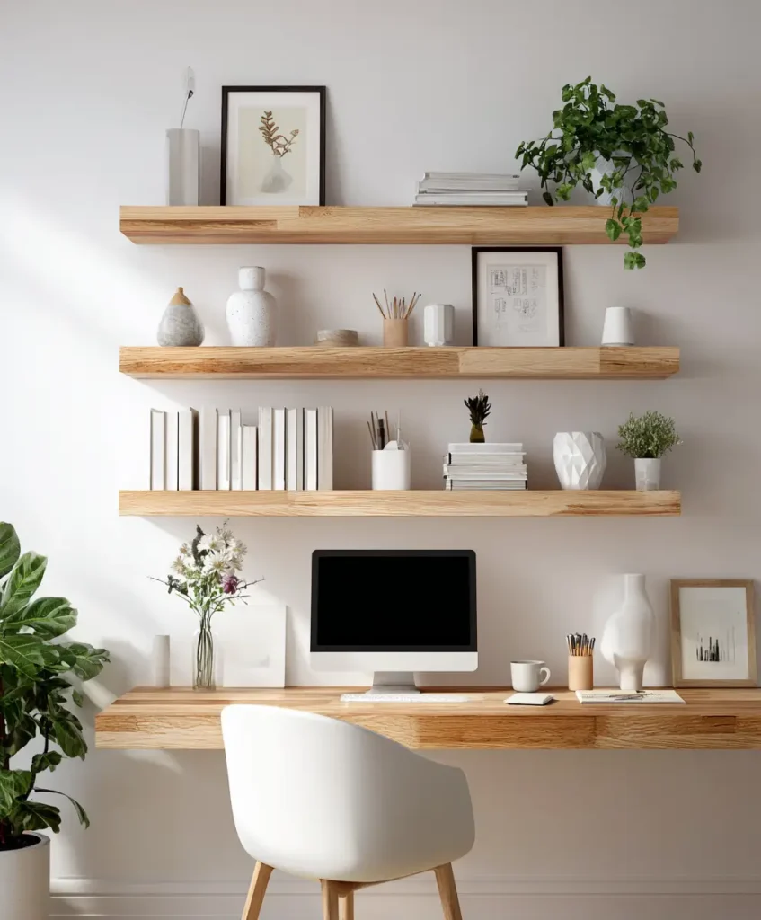 Floating Shelves to Save Space