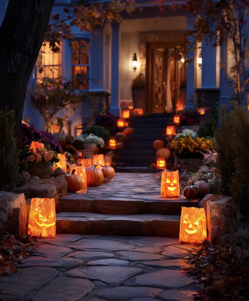 Glowing Jack-O’-Lantern Path
