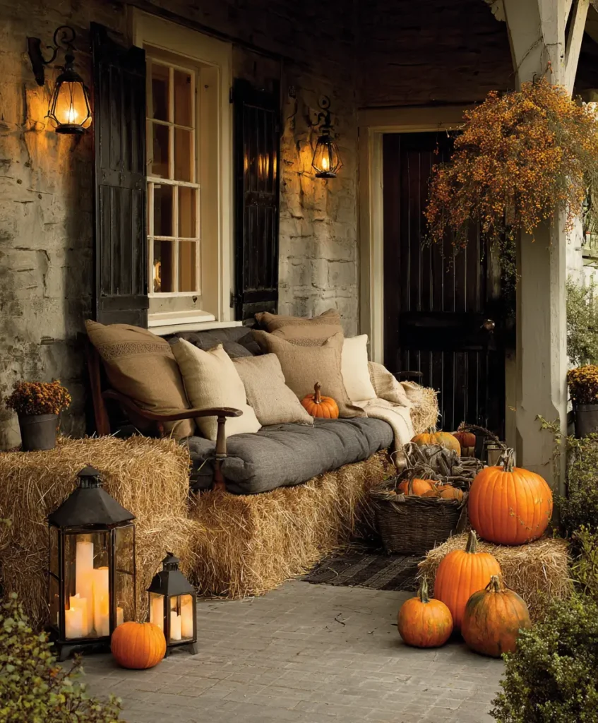  Hay Bale Porch Seating