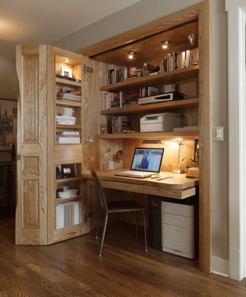 Hidden Printer Cabinet