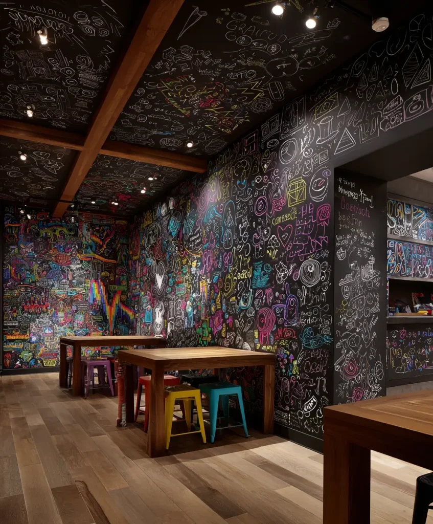 Interactive Chalkboard Walls