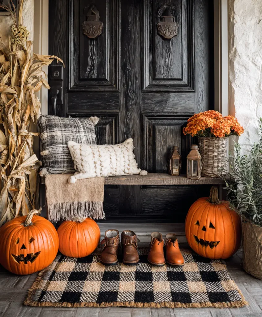 Layered Mat Styling with Plaid or Jute