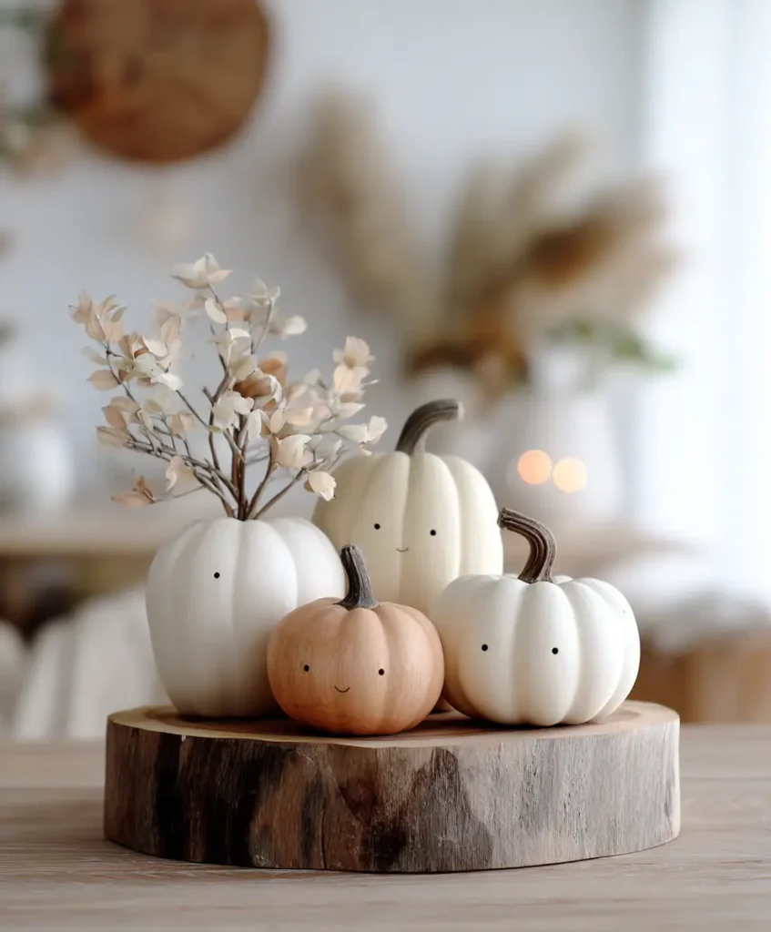 Minimalist Pumpkin Displays