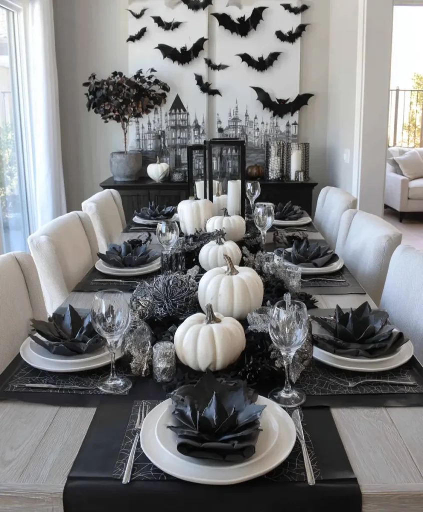Modern Halloween Tablescape