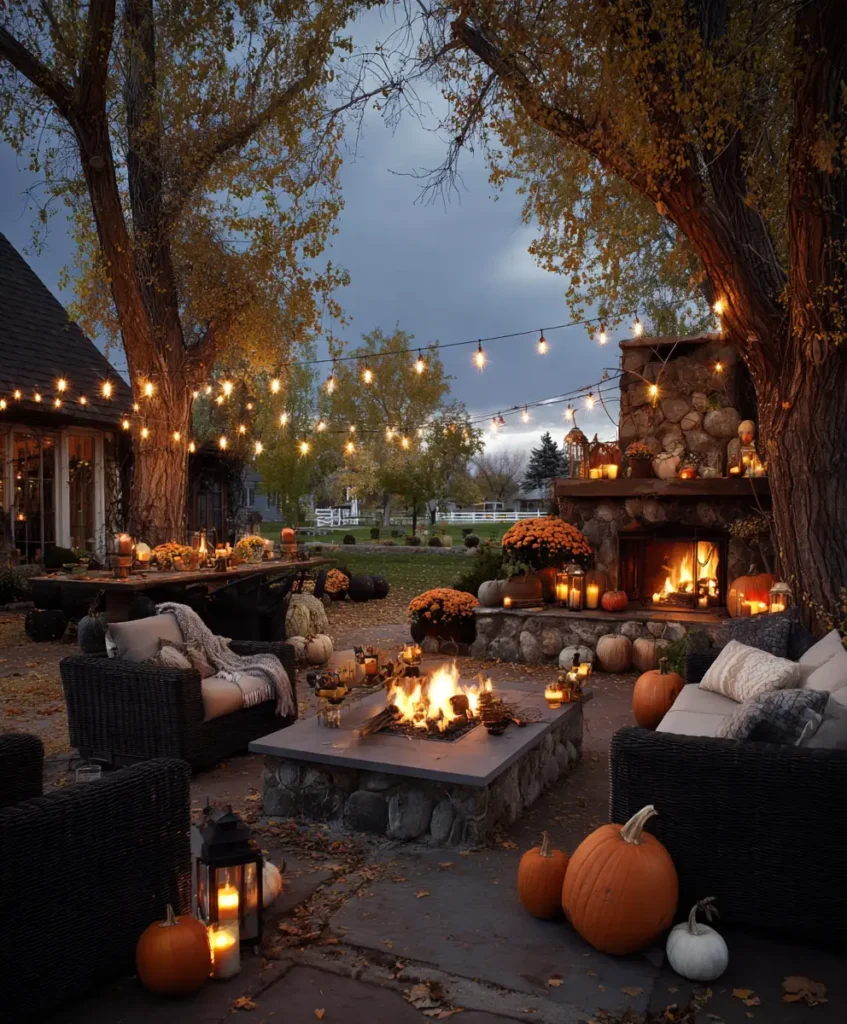 Outdoor Fire Pit Gathering