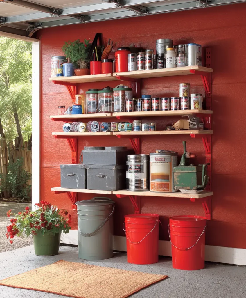 Paint Can Shelf