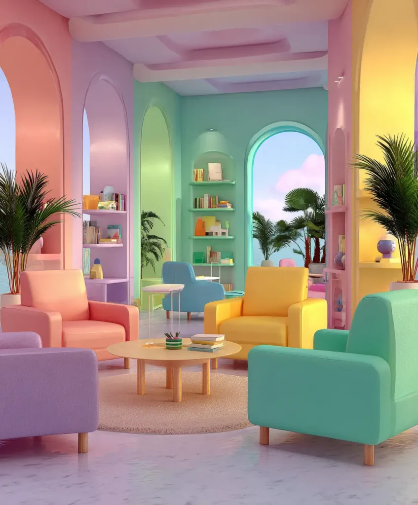 Pops of Pastel Furniture