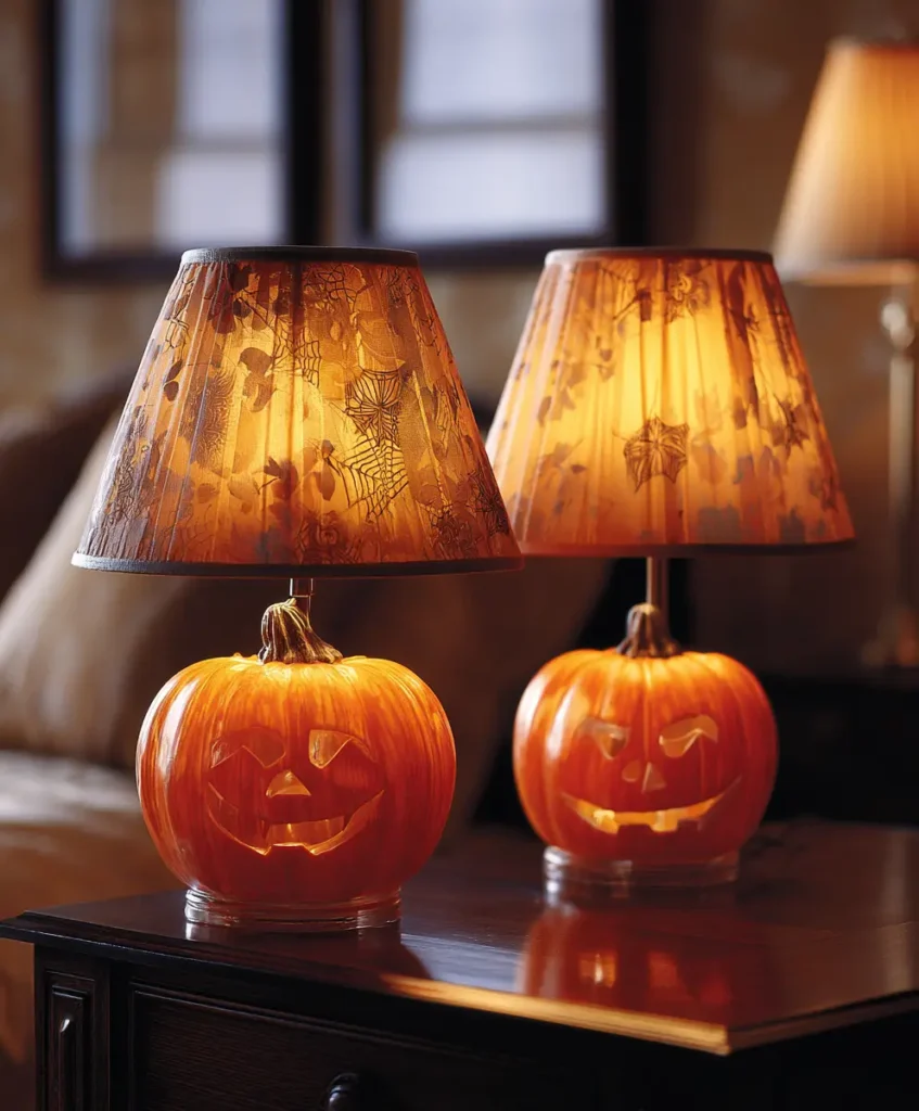 Pumpkin Bedside Lamps
