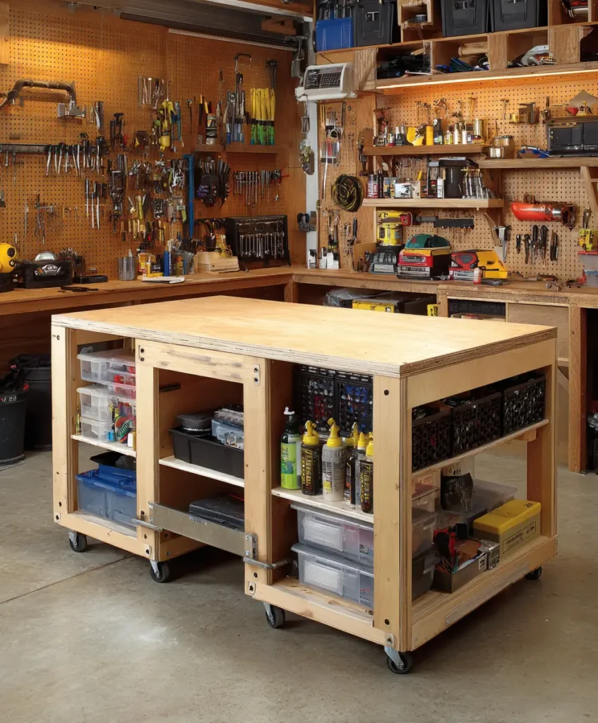 Rolling Workbench with Storage