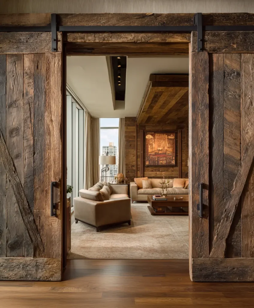 Sliding Barn Doors with a Twist