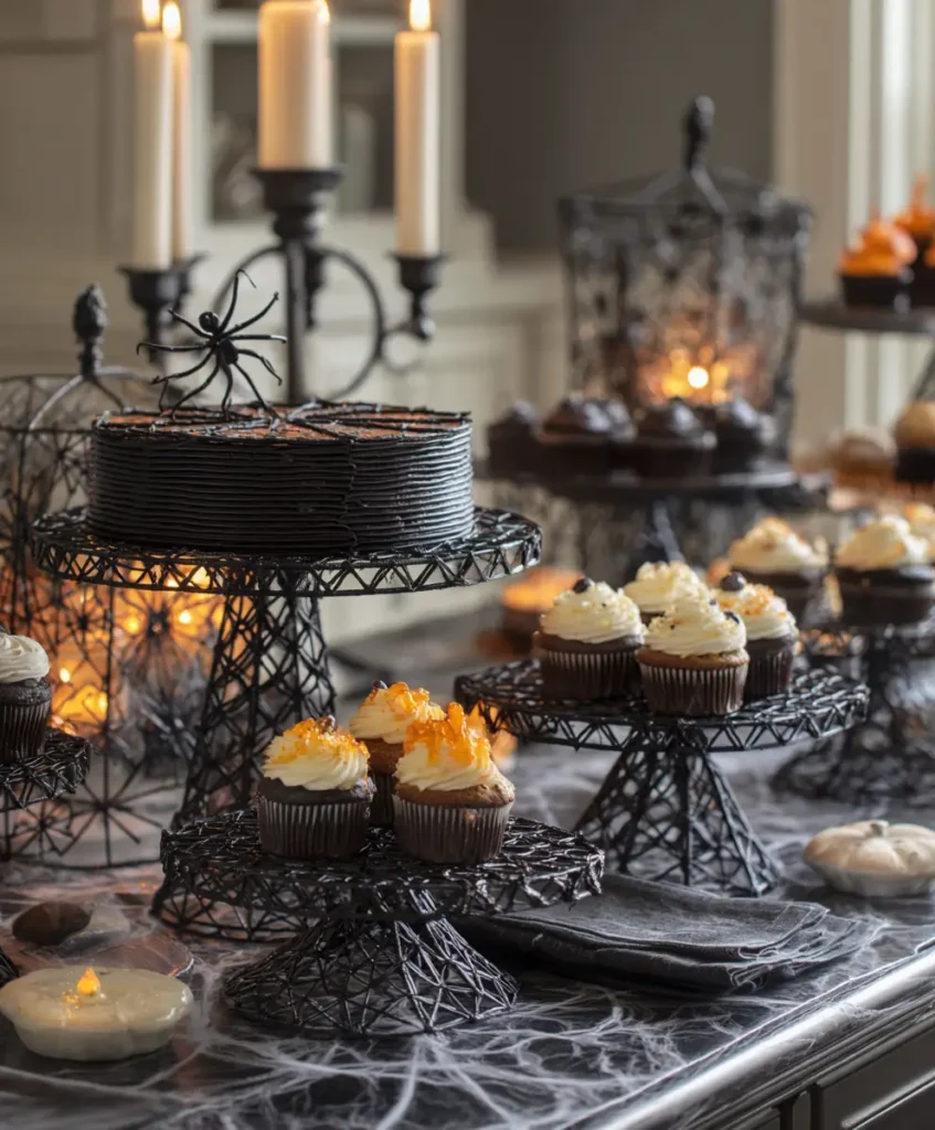 Spiderweb Cake Stands