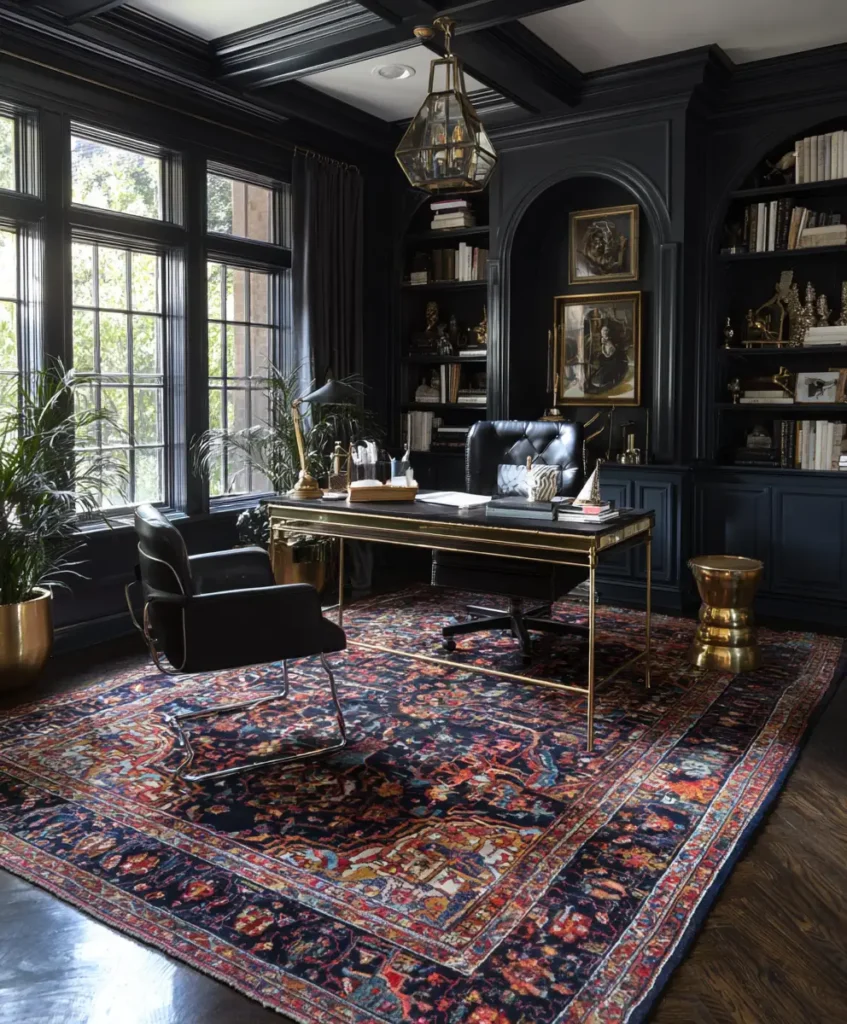 Statement Rug Under Desk