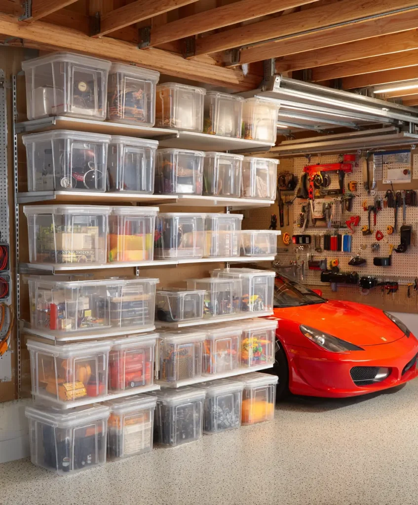 Use Clear Storage Bins