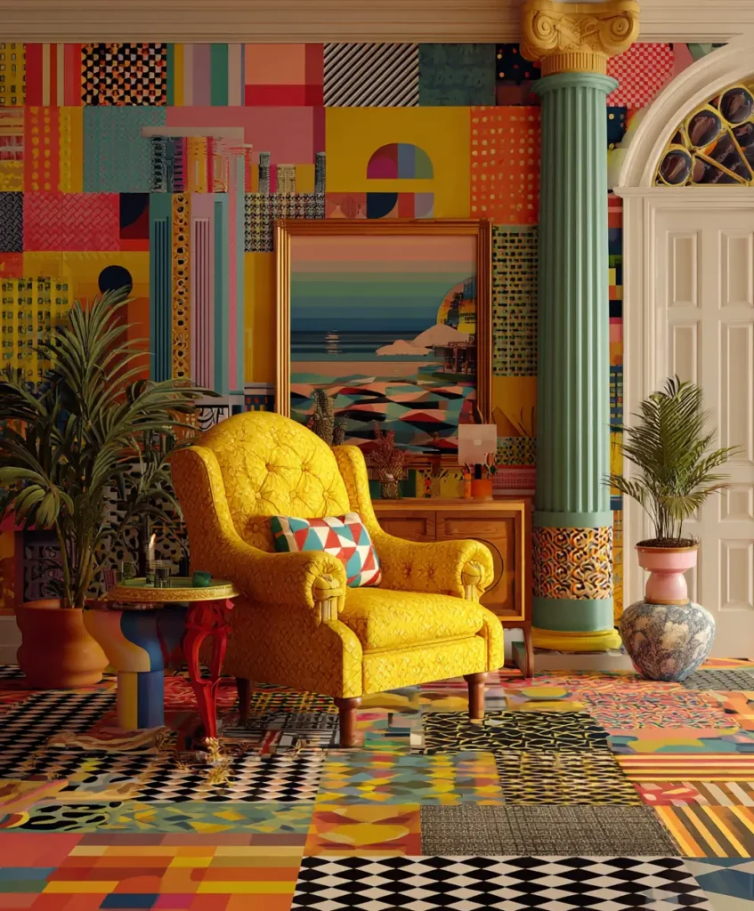 Vibrant Pattern Mixing