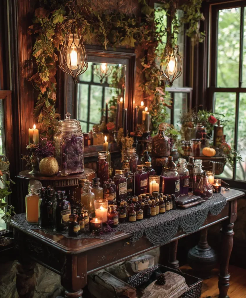 Vintage-Inspired Apothecary Bar
